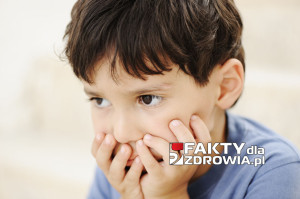 Autism, kid looking far away without interesting