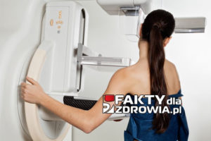 Woman Taking A Mammogram X-ray Test